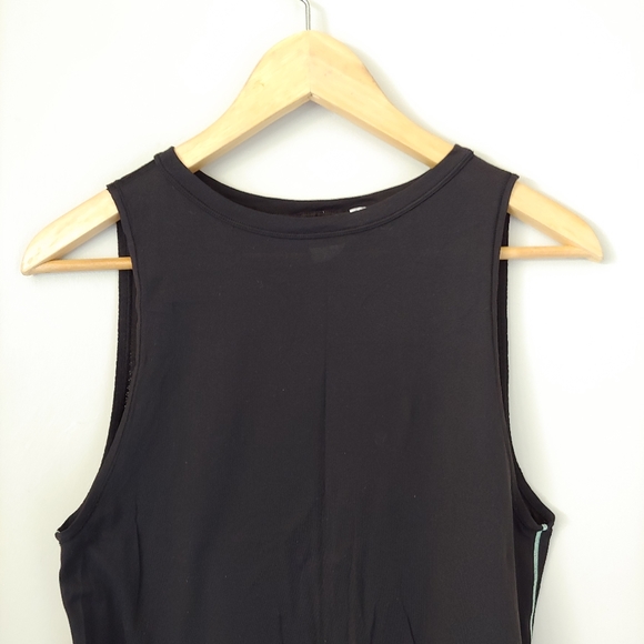 Lululemon Ivivva Hit the Heat Tank Top Cropped Black Size 14 Girls - Picture 9 of 15